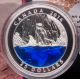 Polar Bear Blue Enamel $20 2016 Pure Silver Coin.  Northern Lights.  Master ' S Club Coins: Canada photo 2