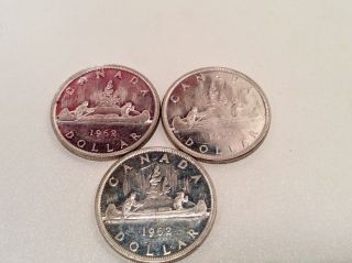Canada 1962 Voyager Dollar Silver Coin photo