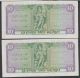 Srilanka (ceylon) 10 Rupees Note,  1975 - 10 - 06,  5 Consecutive Unc Note. Asia photo 2