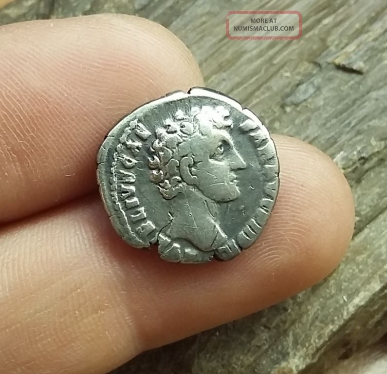 Antique Coin Silver Marcus Aurelius Roman Denarius 161 - 180 A.  D 0079 Coins: Ancient photo