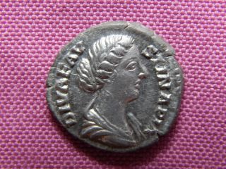 Faustina Ii,  Rome,  Ar Denarius,  176 - 180 Ad,  Peacock,  Ric 744 photo