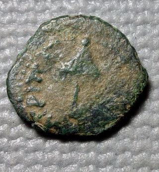 Bronze Agrippa I Jewish Biblical Time Prutah Coin 1274 photo