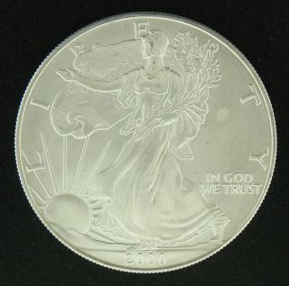 2000 1 Oz Silver American Eagle (brilliant Uncirculated) photo