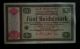 Rar German Banknote Eserie5 Reichsmark Conversion Foreign 1933 Thrid Reich Ww2un Europe photo 5