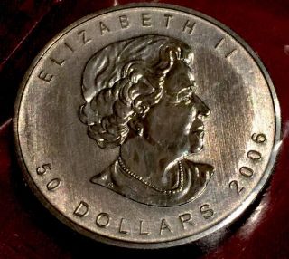 2006 1 Oz $50 Canadian Palladium Maple Leaf Coin -.  9995 Fine Palladium - photo