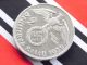 Rar German Coin 2 Mark Reichsmark 1936 G Silver Swastika Hindenburg 3rd Nazi Ww2 Germany photo 4