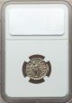 Rare Macrinus Denarius Ngc Choice Au 5/5 Amg Finest Known Coins: Ancient photo 1