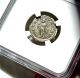 Rare Macrinus Denarius Ngc Choice Au 5/5 Amg Finest Known Coins: Ancient photo 3