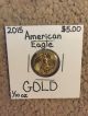 2015 $5.  00 1/10 Oz Gold American Eagle Bu.  True 1 Day $0.  01 Coins photo 3