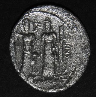 Egnatia Roman Republic Denarius - Denario Republicano 75bc - F Silver - Plata photo