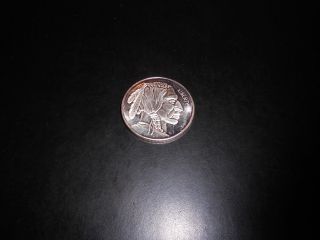 1 0z.  999 Fine Silver Round - - - American Indian - - Uncirculated photo