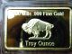 1 Oz Gold Buffalo Bar 100 Mills Clad.  999 24k Fine Bullion Bars & Rounds photo 2