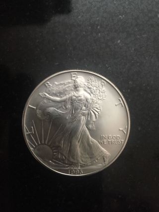 1993 1 Oz Silver American Eagle (brilliant Uncirculated) photo