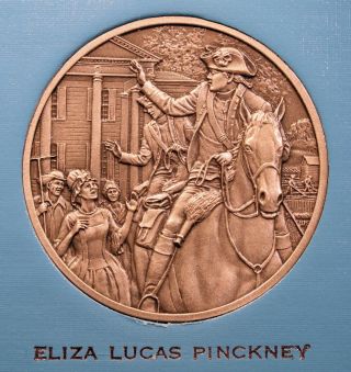 Dar Great Women Of The American Revolution Medal - Eliza Lucas Pinckney photo