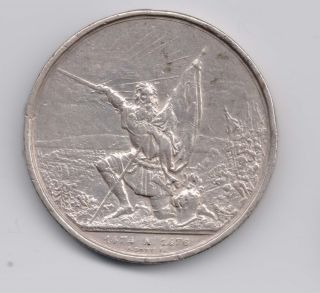 Switzerland Shooting Silver Medal St Gallen 1874 photo