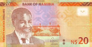 Namibia $20 2015 P 12c Prefix E Circulated Banknote,  G.  Wm2 photo