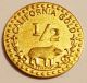 1854 California Gold Coin Indian Head Bear 50c Half Dollar Size Token Rare Exonumia photo 1