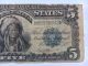 United States 1899 $5 Five Dollar Silver Certificate Indian Chief Large Size Notes photo 5
