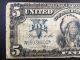 United States 1899 $5 Five Dollar Silver Certificate Indian Chief Large Size Notes photo 8