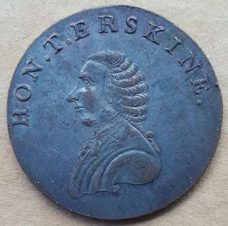 Great Britain Middlesex Erskine And Erskine Half Penny Conder Token D&h 1010 photo