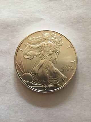 2011 Choice Bu American Silver Eagle Dollar Bullion.  1 Ounce.  999 Fine Silver photo