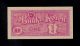 South Korea 1 Won (1953) Pick 11a Unc -.  Banknote. Asia photo 1
