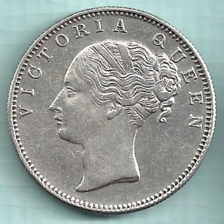 British India - 1840 - Victoria Queen - One Rupee - Continuos Legend - Rarest photo
