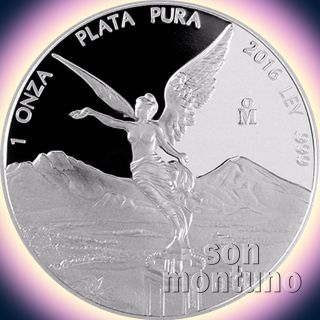 2016 Mexico 1 Oz Silver Libertad Proof.  999 Bullion Coin In Capsule photo