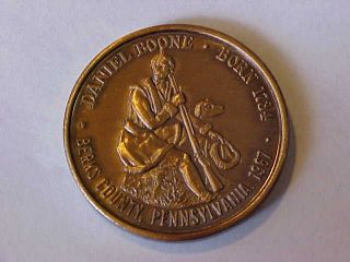 1967 Reading Coin Club - - Reading Pennsylvania - - Daniel Boone photo