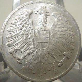 Brilliant Uncirculated 1950 Austria 2 Groschen Coin - Ea50g02 photo