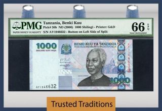 Tt Pk 36b 2006 Tanzania 1000 Shillingi 
