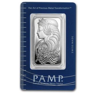 Pamp Suisse Lady Fortuna 1 Oz.  999 Silver Bar (in Assay) photo