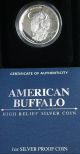 2014 American Buffalo High Relief 1oz Fine Silver Proof Coin W/box & Tuvalu Coins: World photo 8