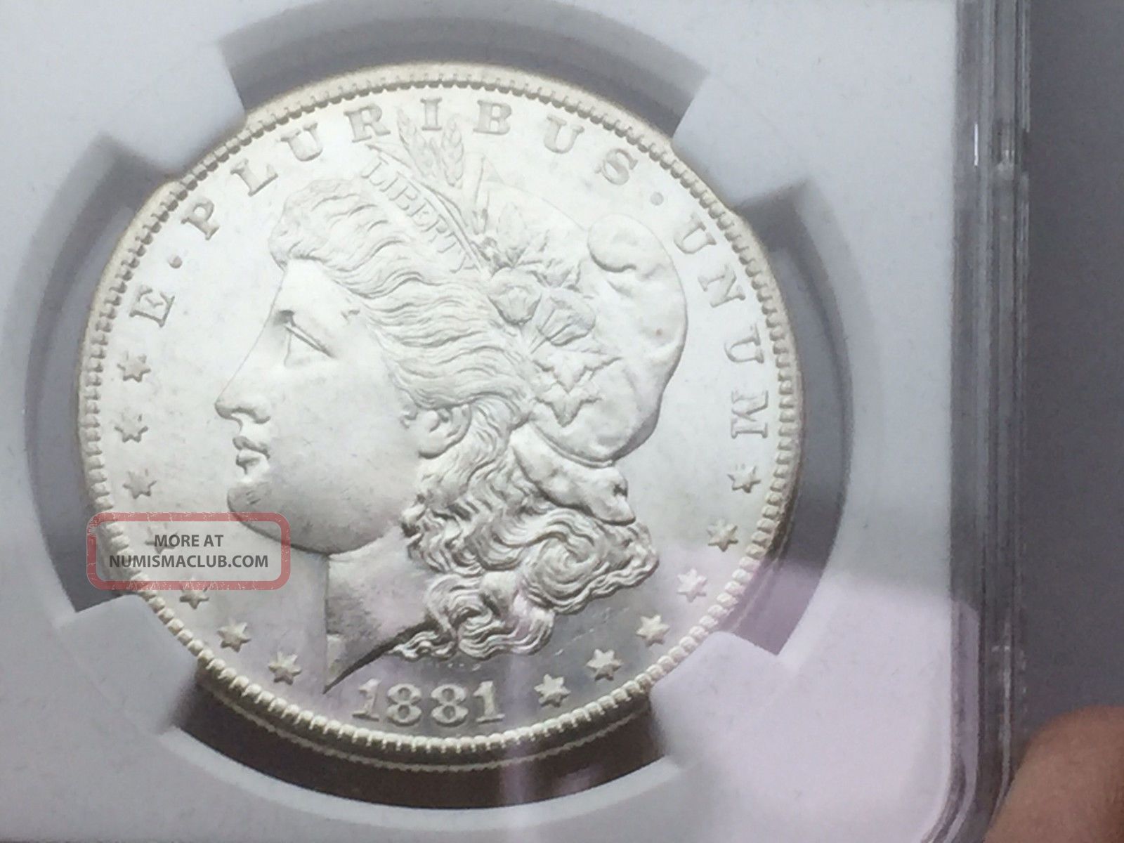 1881 - S Morgan Silver Dollar Ngc Ms65
