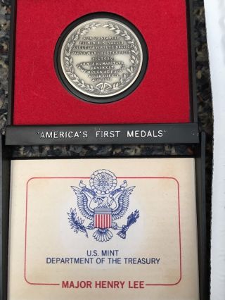 Major Henry Lee United States Medal In Folding Case photo