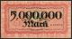 Württembergische Notenbank 5 Millionen Mark 1/8/1923 Ef German States P - S988 Europe photo 1