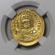Ancient Byzantine Empire Gold Coin Justinian I Av Solidus Ngc State Coins: Ancient photo 1