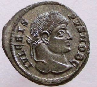 Crispus Caesar,  317 - 326 Ad.  Ae Follis.  Good Ef To State. photo