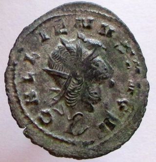 Gallienus,  253 - 268 Ad.  Ar Antoninianus.  Double Struck - Error photo