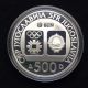 Yugoslavia Silver Proof Coin 84 Sarajevo Olympic 500 Dinar 1982 Ski Racer H68 Europe photo 1
