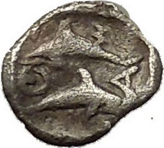 Greek City Of Thasos,  An Island Off Thrace 411 - 404 B.  C Silver Coin 134 photo