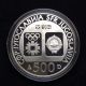 Yugoslavia Silver Proof Coin 84 Sarajevo Olympic 500 Dinar 1984 Ski Slalom H72 Europe photo 1