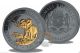 2016 Golden Enigma Elephant - 1oz Silver Ruthenium Gold Plated Coin Somalia Africa photo 2