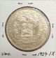 Venezuela Silver Coin Gram 25,  5 Bolivares 1929 Au Normal Date Venezuela photo 3