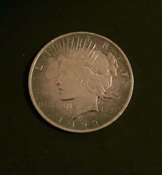 1922 $1 Peace Dollar photo