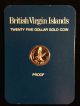 1980 Proof British Virgin Islands $25 Gold Coin Km 27 Diving Osprey Hawk North & Central America photo 1