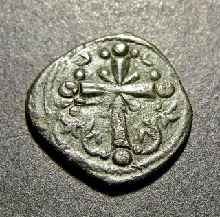 Nicephorus Iii,  Christ W/ Latin Cross,  Crusades,  Byzantine Anonymous Coin photo