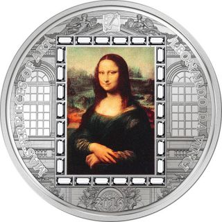 Cook Islands 2016 20$ Mona Lisa Masterpieces Of Art 3oz Proof Silver Coin photo