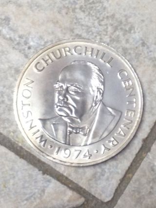 1974 Turks & Caicos Islands 20 Crown Silver Coin photo