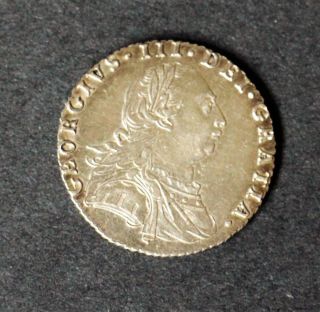 1787 Great Britain 6 Pence Sixpence With Hearts George Ii photo